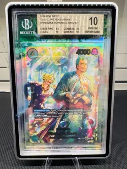 One Piece TCG Roronoa Zoro SP PRB02-006 OP14 BGS 10 Bubble Zoro - Image 2