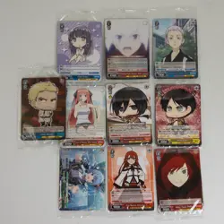 Weiss Schwarz Trading Cards - Lot of 10 Box Topper Promo Cards - Image 1