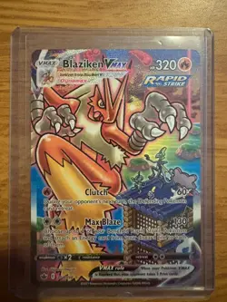 Blaziken VMAX Chilling Reign Holo Pokemon Card Alt Art SCRT 201/198SWSH06 - Image 1