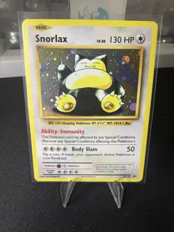 Pokemon TCG Cards Snorlax XY179 Black Star Promo Holo LP - Image 1