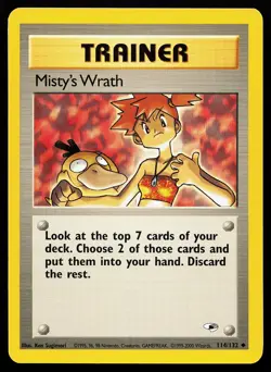 Misty's Wrath 114/132 Uncommon Gym Heroes Pokemon Card - Image 1