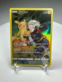 Pokemon TCG - Pikachu TG05/TG30 Lost Origin - Full Art Ultra Rare Holo Card - NM - Image 1