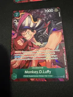 One Piece TCG Paramount War Monkey.D.Luffy OP02-041 R Alternate Art Card NM - Image 3