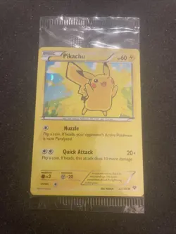Pokemon Card - Pikachu XY 42/146 - Holo - Movie Promo - Factory Sealed - Image 1