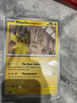 Pokemon TCG Pikachu At The Museum Oversized Promo Card Sealed - Image 1