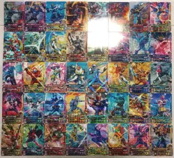 Lot of 40 Japanese Kamen Rider Battle: Ganbarizing Rare Card Set - Image 1