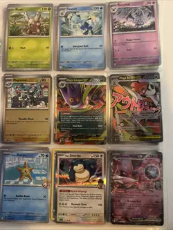 Pokemon TCG Card Binder Collection Sheets Of Mixed Card Lot - Image 3