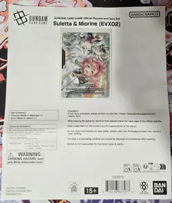 Gundam Card Game Suletta & Miorine EVX02 Resource Card Set Bandai Card Fest - Image 1