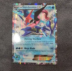 Pokemon Ash-Greninja EX XY133 Promo Holo Basic Card HP170 Water Type English - Image 1