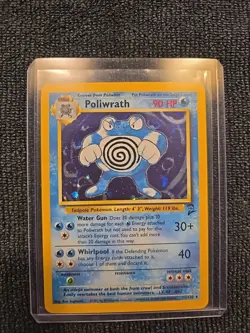 Poliwrath Base Set 2 Holo Rare Pokemon TCG Card 15/130 Unlimited Edition LP - Image 1