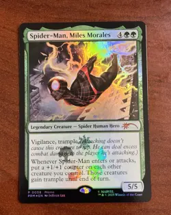 MTG Spider-Man Miles Morales P0008 Foil Promo Mythic Rare Marvel Kit Nm - Image 1