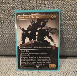 Dark Leo & Shredder (Borderless) - TMT 220 - NM/M - Non Foil - Image 1