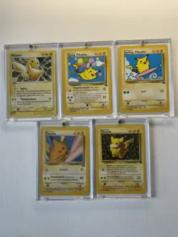 Pikachu Black Star Promo Cards Lot of 5 - Image 1