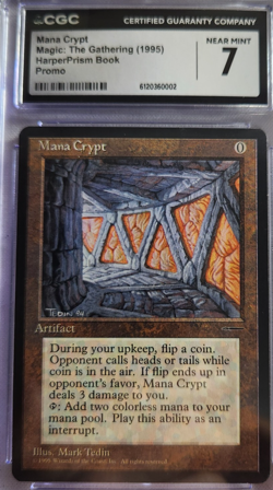 MTG - 1995 - Harper Prism - Mana Crypt - Book Promo CGC 7.0 - Image 1