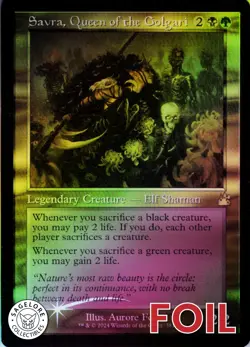 Savra, Queen of the Golgari Retro - Foil - Ravnica Remastered - 381 LP - Image 1