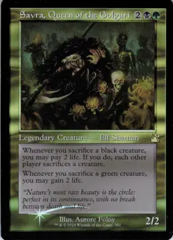 Savra, Queen of the Golgari Retro - Foil - Ravnica Remastered - 381 LP - Image 2