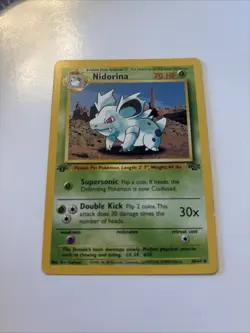 Pokemon TCG Nidorina Jungle Card 40/64 Unlimited Uncommon - Image 1