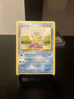 Pokemon TCG Squirtle Base Set Unlimited Common Card 63/102 - Image 1