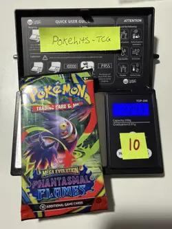 (HEAVY)🔥 22.43g Pokemon TCG Phantasmal Flames Booster Pack Factory Sealed✅ - Image 1