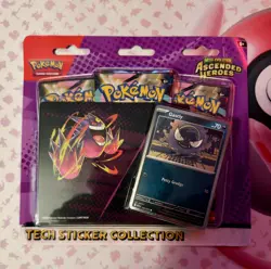 Pokemon Ascended Heroes Tech Sticker Collection Gastly New Sealed IN-HAND - Image 1