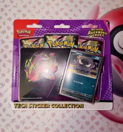 Pokemon Ascended Heroes Tech Sticker Collection Gastly New Sealed IN-HAND - Image 2