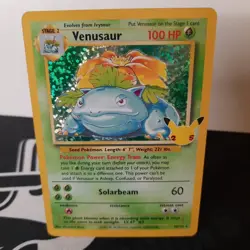 VENUSAUR Celebrations Classic Series POKEMON Holo 2021 Trading Card 15/102 - Image 1