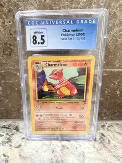 Pokemon Charmeleon Base Set 2 35/130 CGC 8.5 NM/Mint+ 2000 - Image 1