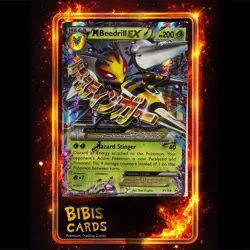 M Beedrill EX Mega Promo Foil XY158 XY Holo Card pokemon - Image 1