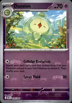 Duosion (Poke Ball Pattern) 038/086 Common - Pokemon SV: Black Bolt NM - Image 1