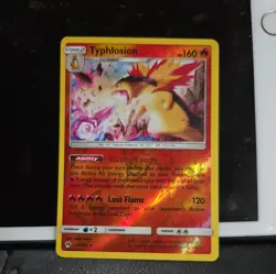 Typhlosion REVERSE HOLO RARE 42/214 SM Lost Thunder Pokemon 2018 Pack Fresh NM - Image 1