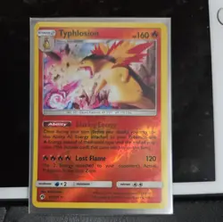 Typhlosion REVERSE HOLO RARE 42/214 SM Lost Thunder Pokemon 2018 Pack Fresh NM - Image 3
