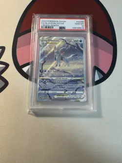 2023 POKEMON SWORD & SHIELD CROWN ZENITH #GG40 FULL ART/GLACEON VSTAR PSA 10 - Image 1