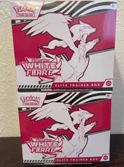 Pokemon White Flare Elite Trainer Box Lot Of Two Factory Sealed New ETB - Image 1