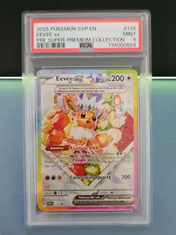 Pokemon TCG Eevee EX 174 Prismatic Evolutions SPC PSA 9 - Image 1