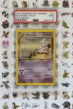 Pokemon Slowking Neo Genesis 1st Edition Holo Rare #14 PSA 9 Mint - Image 1