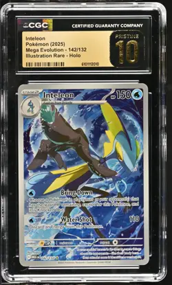Pokemon Inteleon 142/132 Illustration Rare Mega Evolution - CGC 10 PRISTINE - Image 1