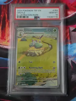 Pokemon TCG Grotle 164/162 Temporal Forces PSA 10 - Image 1
