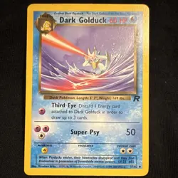 Pokemon TCG Dark Golduck Uncommon Team Rocket 37/82 Unlimited 2000 - Image 1