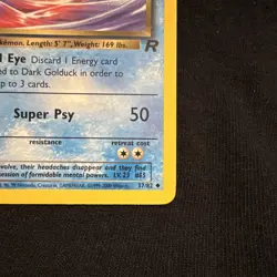 Pokemon TCG Dark Golduck Uncommon Team Rocket 37/82 Unlimited 2000 - Image 4