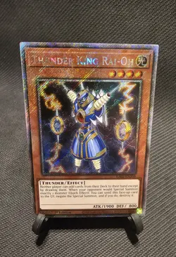 Thunder King Rai-Oh - RA03-EN206 - NM - Platinum Secret Rare - 1st ed - Yugioh - Image 1