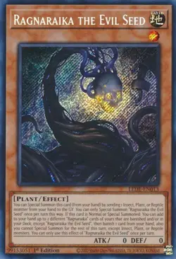 Ragnaraika the Evil Seed LEDE-EN013 Legacy of Destruction Secret Rare Yugioh NM - Image 1