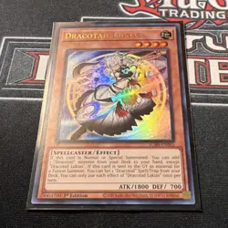 YuGiOh! JUSH-EN001 Dracotail Lukias Justice Hunters 1st Edition Ultra Rare NM - Image 1