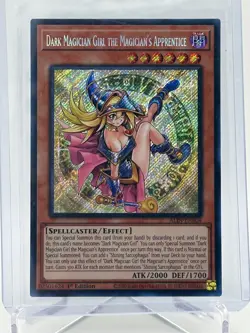 Yugioh Dark Magician Girl the Magician’s Apprentice ALIN-EN004 Secret Rare NM - Image 1