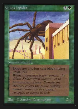 Giant Spider NM Collectors' Edition MTG Magic the Gathering Green English Card - Image 1