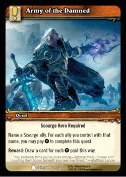 Moderate Play WoW TCG Army of the Damned Icecrown World of Warcraft - Image 1