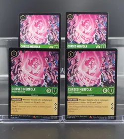 Disney Lorcana Cursed Merfolk - Ursula's Handiwork 71/204 Fabled Rare - 4 Cards - Image 1