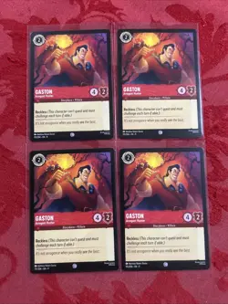 4X Disney Lorcana Fabled - Gaston - Arrogant Hunter - 115/204 x4 - Image 1