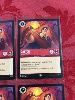 4X Disney Lorcana Fabled - Gaston - Arrogant Hunter - 115/204 x4 - Image 2