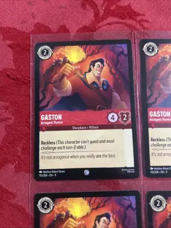 4X Disney Lorcana Fabled - Gaston - Arrogant Hunter - 115/204 x4 - Image 3