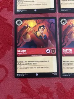 4X Disney Lorcana Fabled - Gaston - Arrogant Hunter - 115/204 x4 - Image 4